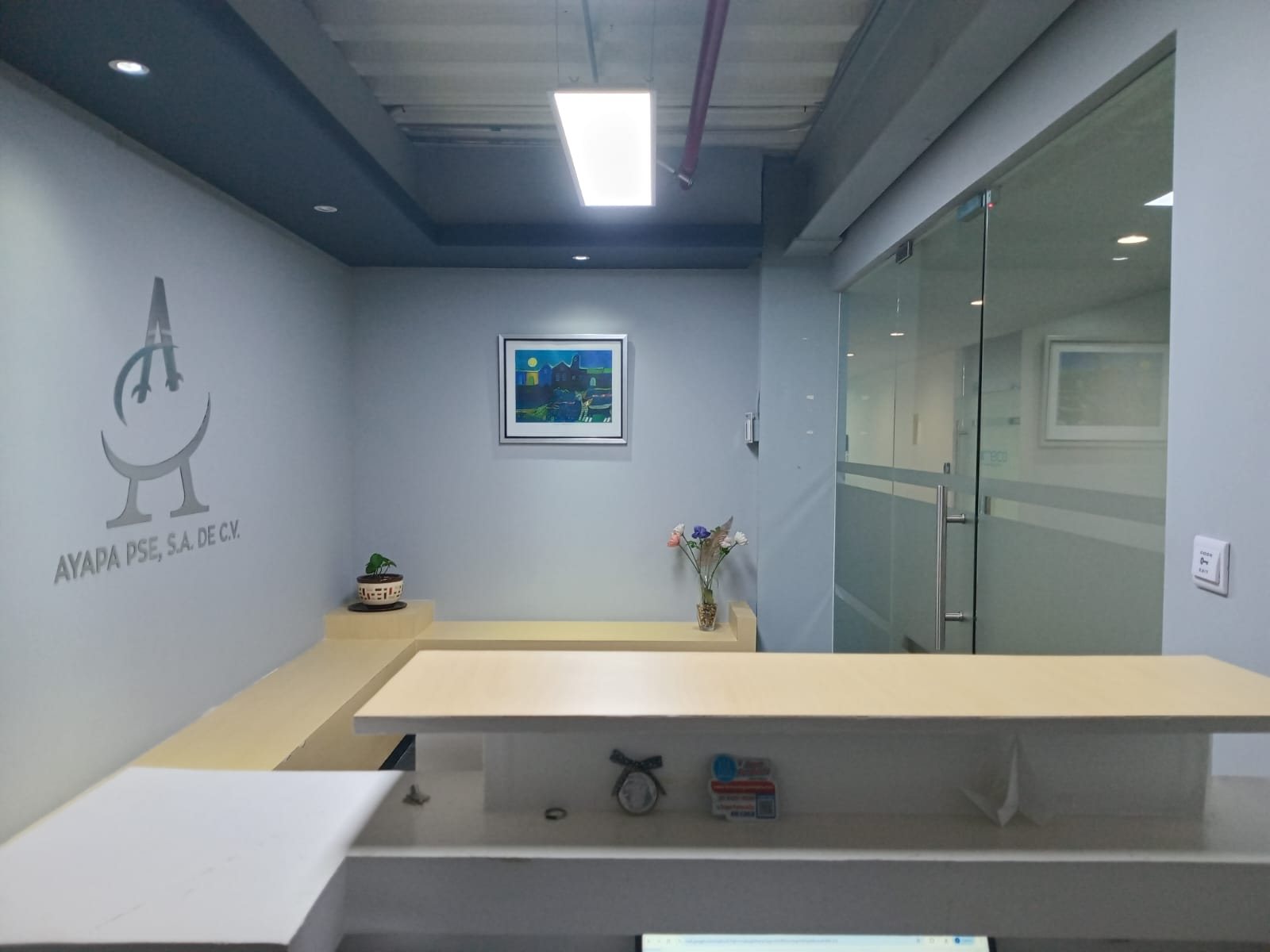 Recepción de las oficinas de AYAPA PSE